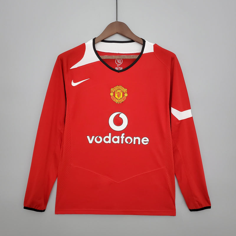 MANCHESTER UNITED I 04/05 MASCULINO (RETRO) MANGA COMPRIDA 