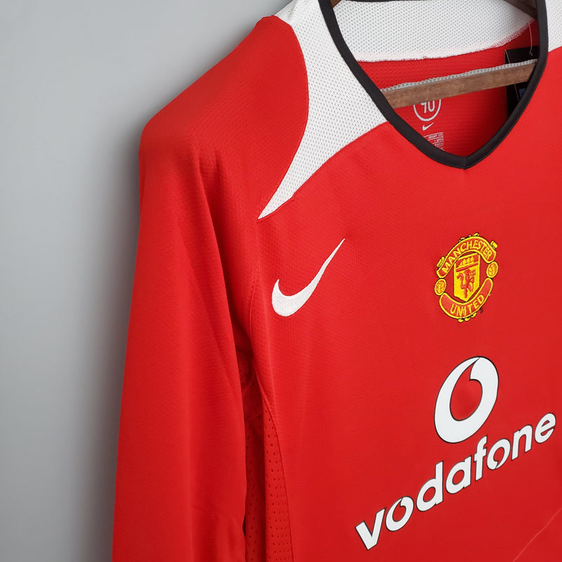 MANCHESTER UNITED I 04/05 MASCULINO (RETRO) MANGA COMPRIDA 