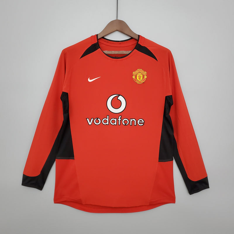 MANCHESTER UNITED I 02/03 MASCULINO (RETRO) MANGA COMPRIDA 