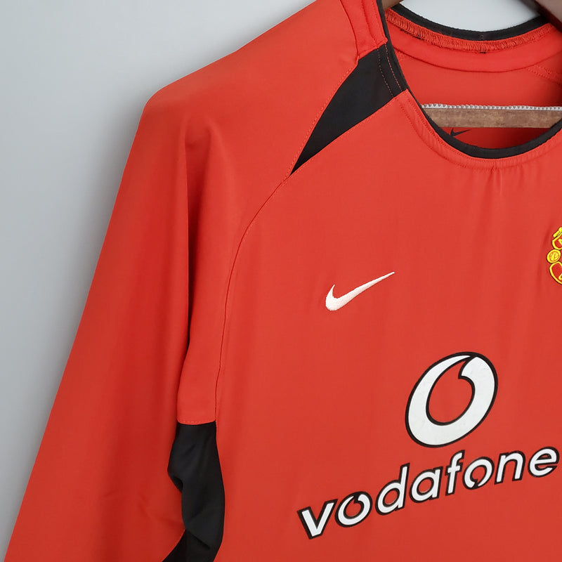 MANCHESTER UNITED I 02/03 MASCULINO (RETRO) MANGA COMPRIDA 