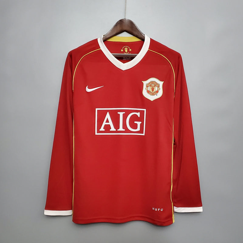 MANCHESTER UNITED I 06/07 MASCULINO (RETRO) MANGA COMPRIDA 