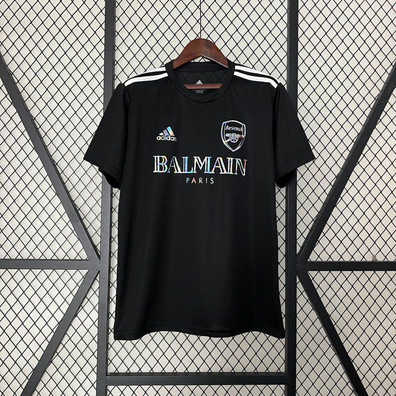 ARSENAL EDIÇÃO LIMITADA BALMAIN PARIS PRETO 24/25 MASCULINO 