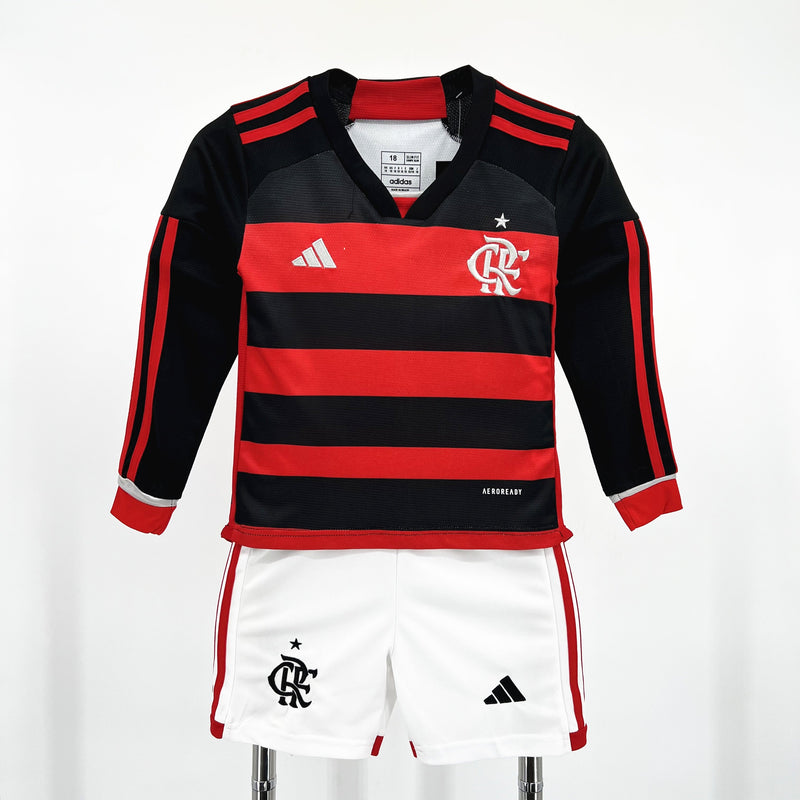 FLAMENGO I 24/25 CONJUNTO INFANTIL (MANGA COMPRIDA)