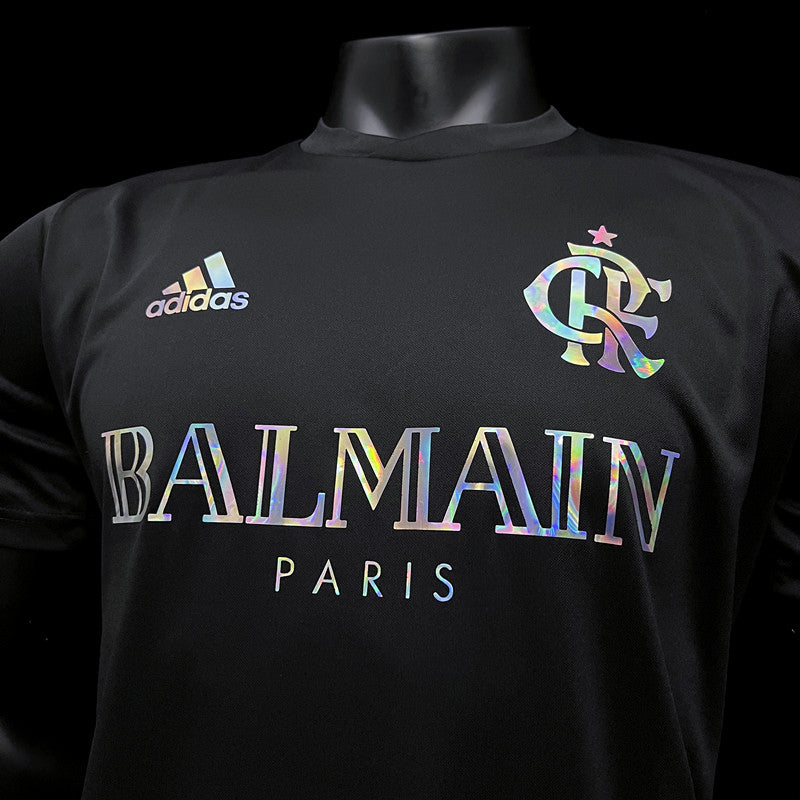 FLAMENGO LIMITED EDITION BALMAIN PARIS BLACK 24/25 MASCULINO (VERSÃO JOGADOR) 