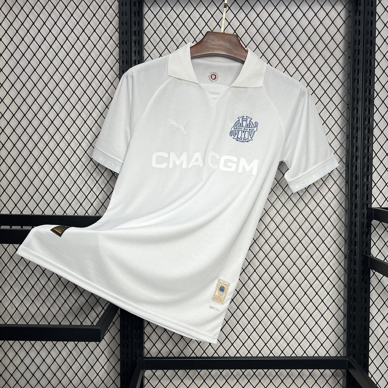 OLYMPIQUE DE MARSEILLE EDIÇÃO ESPECIAL 125 ANOS BRANCO 24/25 HOMEM 