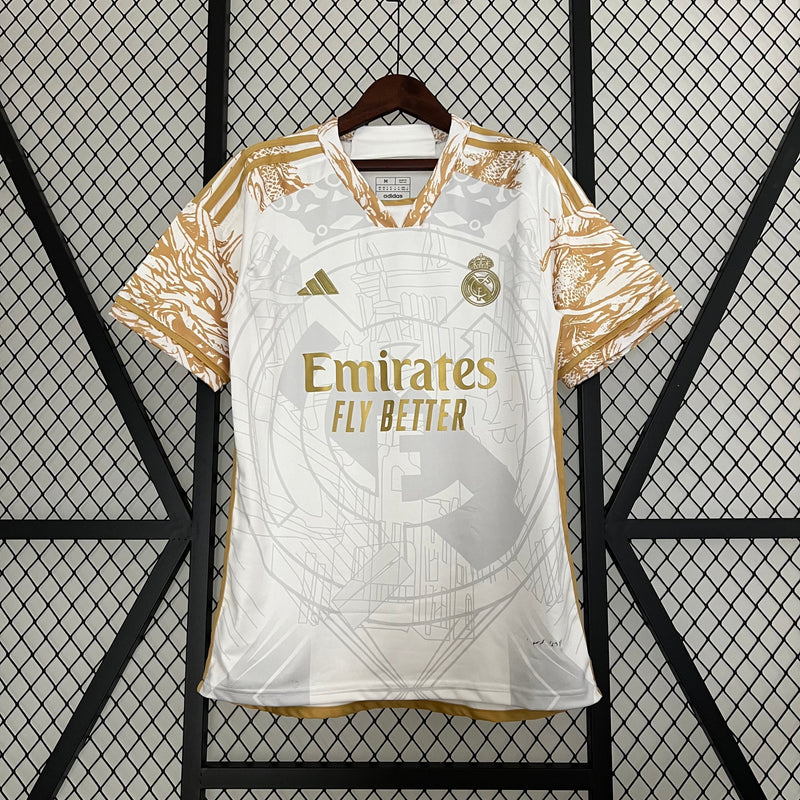 REAL MADRID GOLD EDIÇÃO LIMITADA 24/25 MASCULINO 