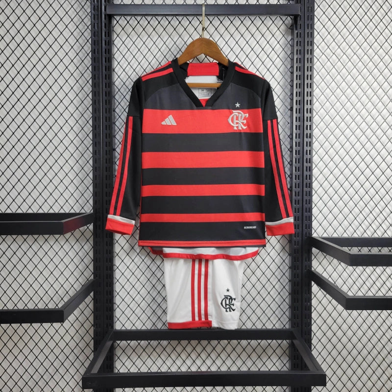 FLAMENGO I 24/25 CONJUNTO INFANTIL (MANGA COMPRIDA)